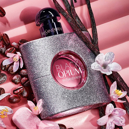 YVES SAINT LAURENT - BLACK OPIUM Edp GLITTER 90 ml(tester)